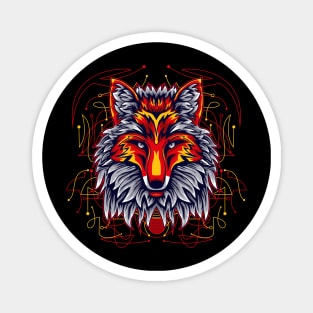 red fox cartoon Magnet